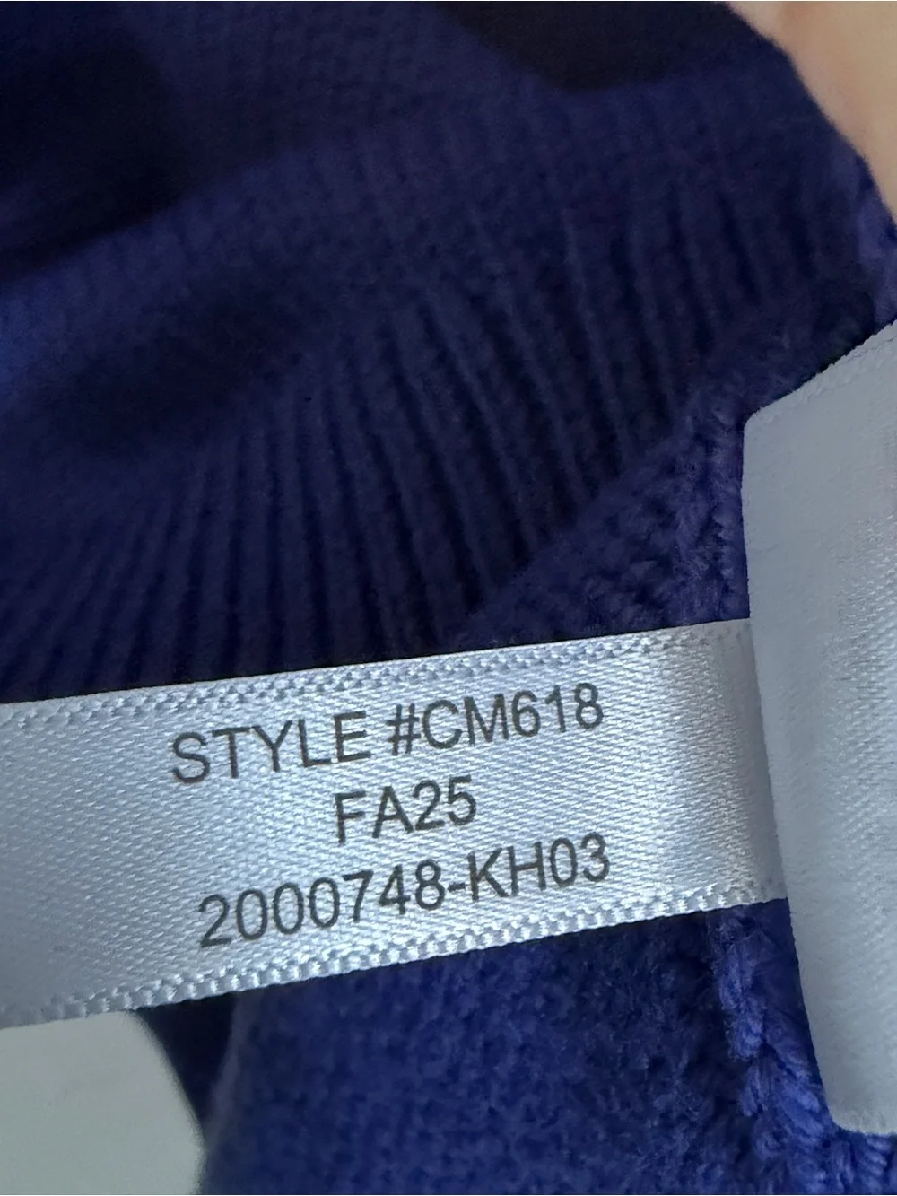 NWT J.Crew Factory 2025 Cotton Blend Crewneck Sweater Blue Small